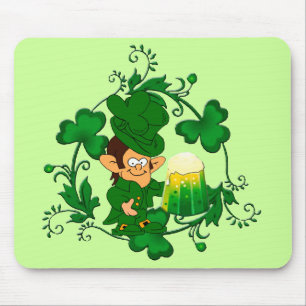 Happy Leprechaunマウスパッド マウスパッド