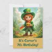 Happy Leprechaun Child's St. Patrick's Day 招待状 (正面)