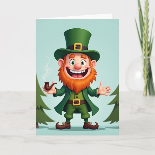 Happy Leprechaun Fun Time Card カード (正面)