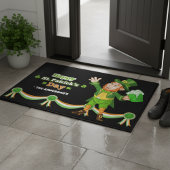 Happy Leprechaun St Patrick's Personalized Doormat ドアマット