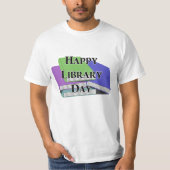 Happy Library Day  Tシャツ (正面)
