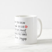 Happy Life Rules引用文の確認 コーヒーマグカップ (正面右)