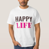 Happy life t-shirt  tシャツ (正面)