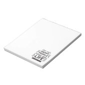 Happy Life with Faith – Proverbs 15:15 Art ノートパッド (回転)