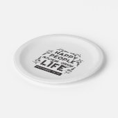 Happy Life with Faith – Proverbs 15:15 Art ペーパープレート (アングル)