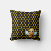 Happy Little Bee クッション (正面)