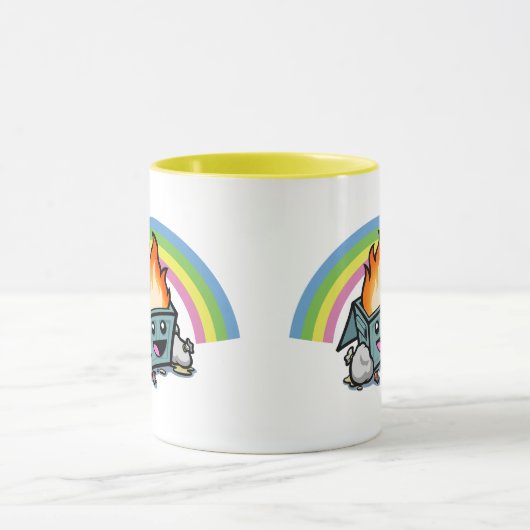 「Happy Little Dumpster FIre」 マグカップ (中央)