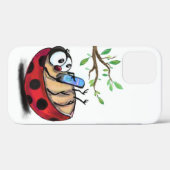 Happy Little Ladybug with Phone - Cartoonスケッチ Case-Mate iPhoneケース (裏面 (横))