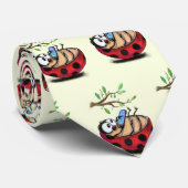 Happy Little Ladybugs with Phone - おもしろいスケッチ ネクタイ (ロール)