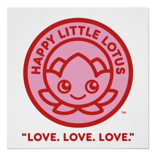 Happy Little Lotus Loveポスター ポスター (正面)