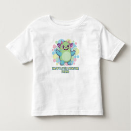 Happy Little Monster Friend トドラーTシャツ