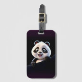 Happy Little Panda ラゲッジタグ (正面縦)