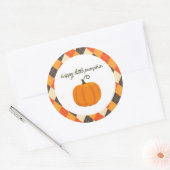 Happy Little Pumpkin Party Favy Stickers ラウンドシール (封筒)