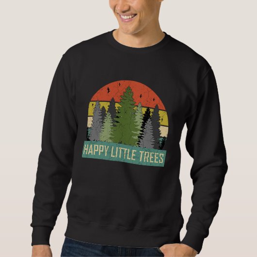 Happy Little Trees Evergreen Forest  For Men Women スウェットシャツ (正面)