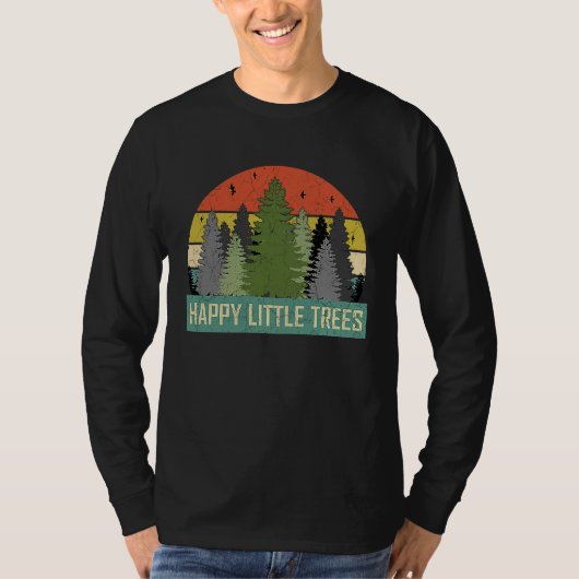 Happy Little Trees Evergreen Forest  For Men Women Tシャツ (正面)