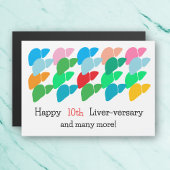 Happy Liver-versary & Many Magnet Card