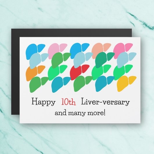 Happy Liver-versary & Many Magnet Card