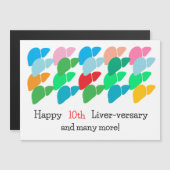 Happy Liver-versary & Many Magnet Card (正面/裏面)