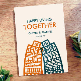 Happy living Together 新住所カード 市区 招待状
