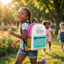 Happy Looks So Good On You Backpack プリントバックパック