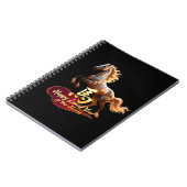 Happy Lunar New Year Majestic Golden Horse  ノートブック (左側)