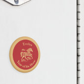 Happy Lunar New Year of the Horse Lucky Clouds マグネット