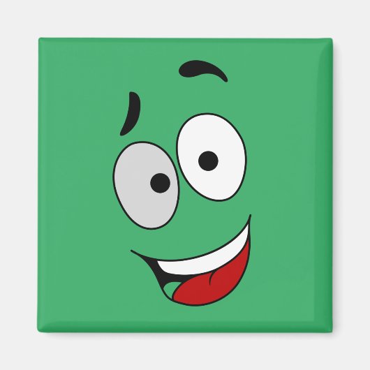 Happy magnets - Kook Art – 笑顔と保幸せに。 マグネット (正面)