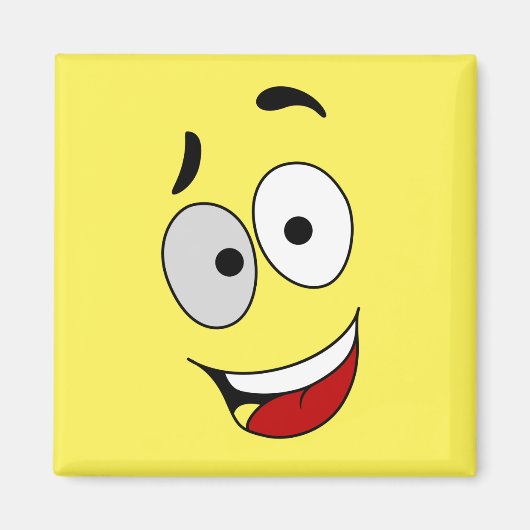 Happy magnets - Kook Art – 笑顔と保幸せに。 マグネット (正面)