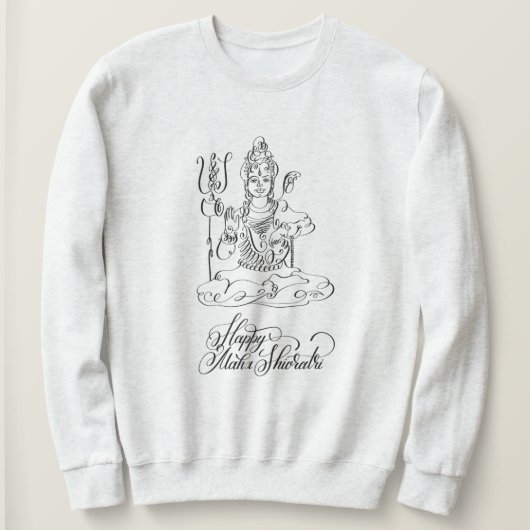 Happy Maha Shivratri、India Sweatshirt スウェットシャツ (デザイン正面)