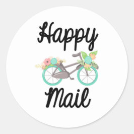 Happy Mailステッカー – フローラ自転車!! ラウンドシール