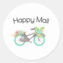 Happy Mailステッカー – フローラ自転車!! ラウンドシール