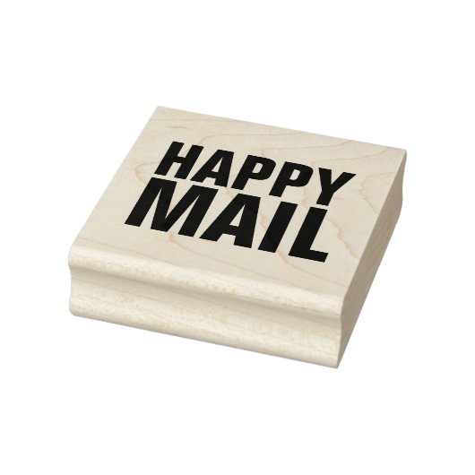 HAPPY MAIL おもしろい MAIL MAIL MAIL Wood Art Stamp ラバースタンプ (スタンプ)