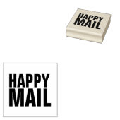 HAPPY MAIL おもしろい MAIL MAIL MAIL Wood Art Stamp ラバースタンプ (押印)