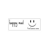 Happy Mail from Business Name Face Smile セルフインキングスタンプ (デザイン)