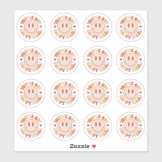 Happy Mail Groovyスマイル得ステッカーシート シール (シート)