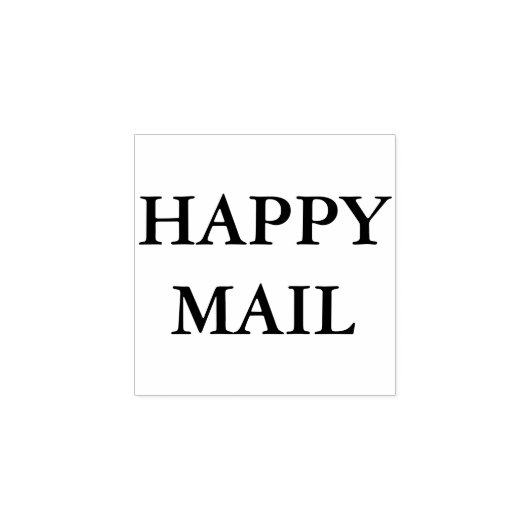 Happy Mail Stamp ラバースタンプ (インプリント)