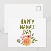 Happy Mama's Day Mother's Day ポストカード (正面/裏面)