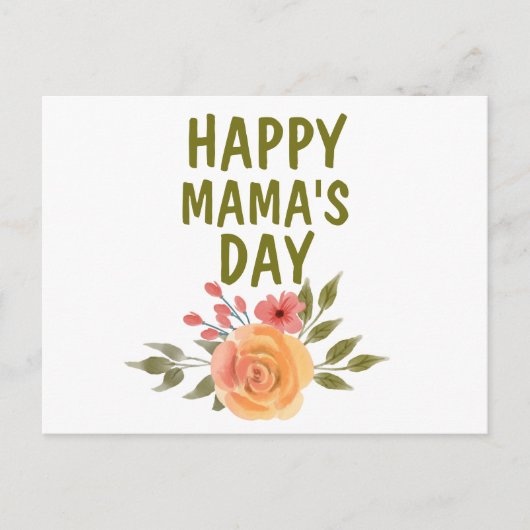 Happy Mama's Day Mother's Day ポストカード (正面)
