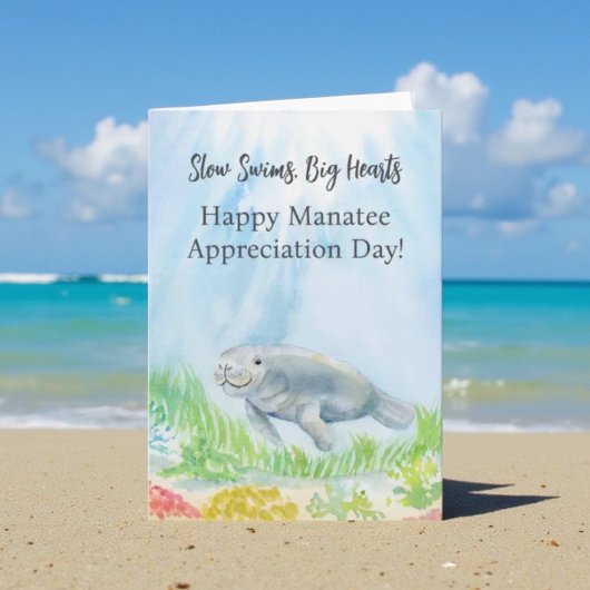 Happy Manatee Appreciation Day カード