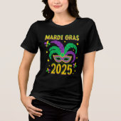 Happy Mardi Gras 2025  トライブレンドＴシャツ (正面)