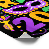 Happy Mardi Gras 2026 Costume New Orleans Matching ポスター (角)