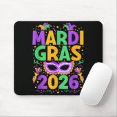 Happy Mardi Gras 2026 Costume New Orleans Matching マウスパッド (マウス)