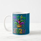 Happy Mardi Gras 2026 Jester Hat Men Women Kid Car コーヒーマグカップ (左)