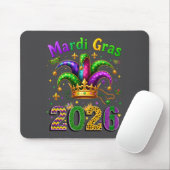 Happy Mardi Gras 2026 Jester Hat Men Women Kid Car マウスパッド (マウス)