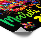 Happy Mardi Gras 2026 Jester Hat New Orleans Men W ポスター (角)