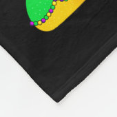 Happy Mardi Gras Carnival Mardi Gras 2026 Jester M フリースブランケット (角)