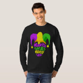 Happy Mardi Gras Day Party Hat Women Tシャツ (正面フル)