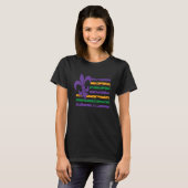 Happy Mardi Gras Flag Crawfish Carnival Mardi Gras Tシャツ (正面フル)