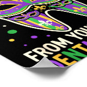 Happy Mardi Gras From Your Favorite Dental Istant  ポスター (角)