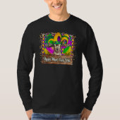 Happy Mardi Gras Goat Crawfish Leopard For Man Wom Tシャツ (正面)